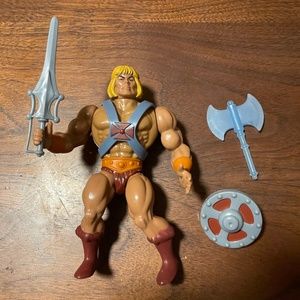 He-Man MOTU Masters Of The Universe Super7 Variant Complete Sword Axe Shield